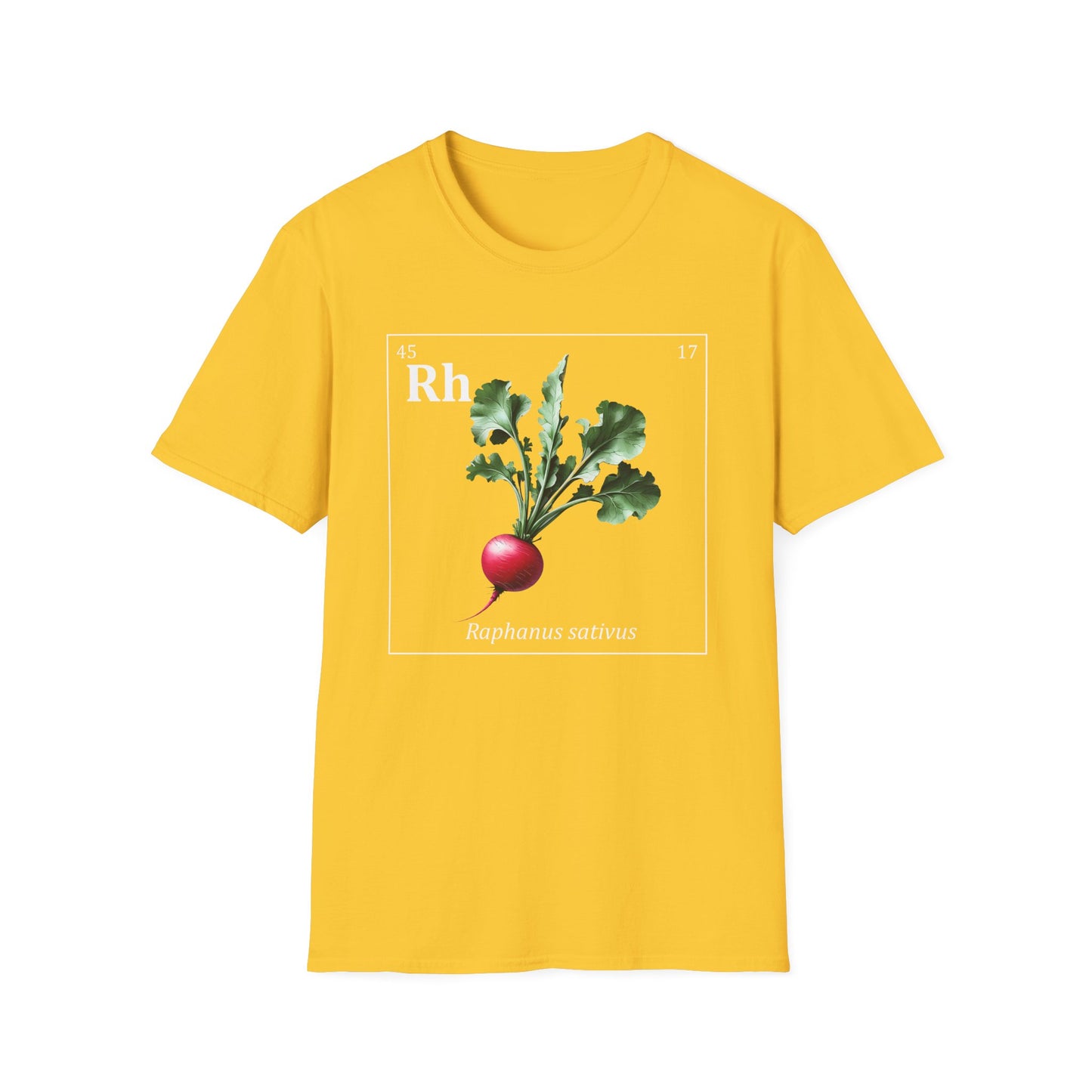 Periodic Table of Vegetables - Radish T-Shirt