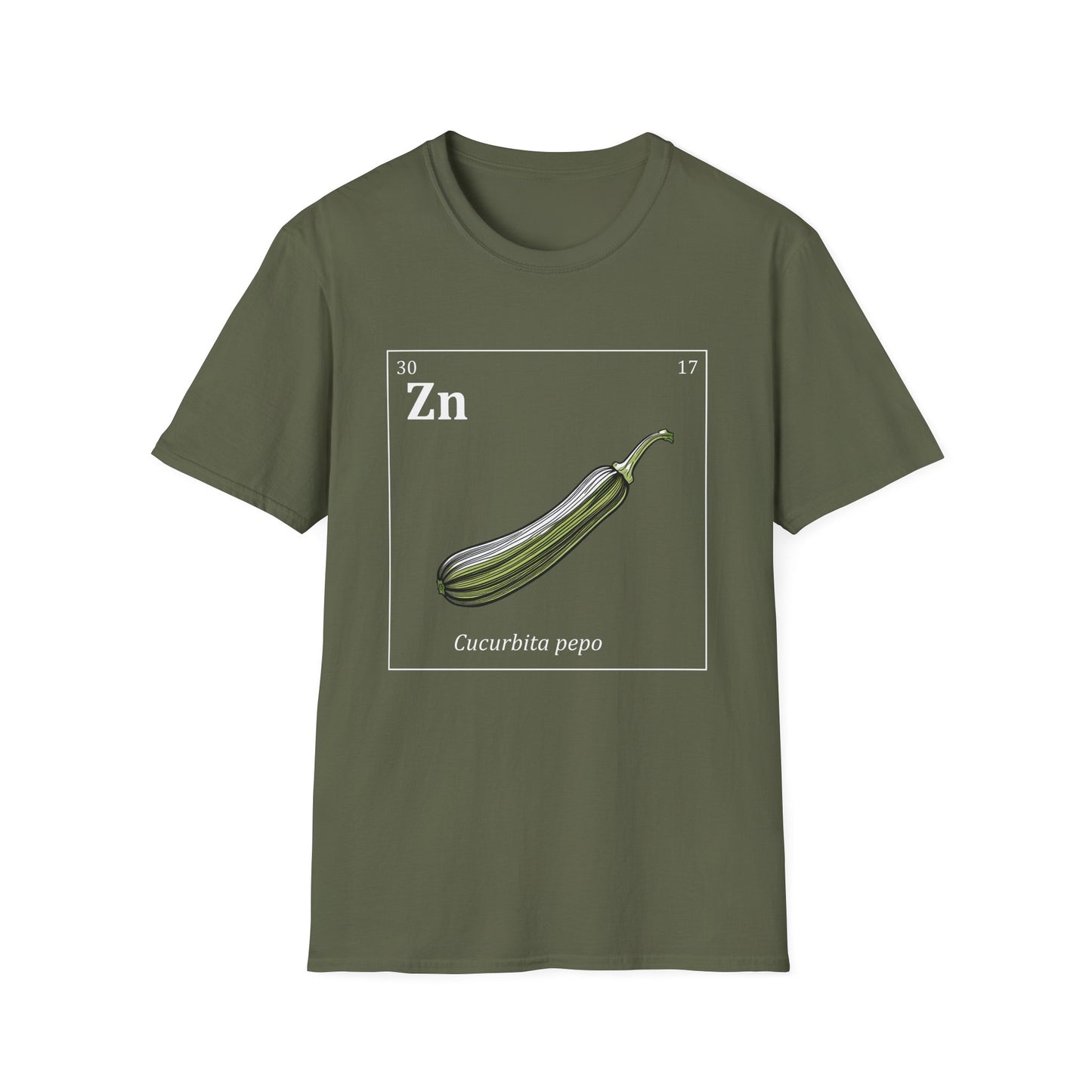 Periodic Table of Vegetables - Zucchini T-Shirt