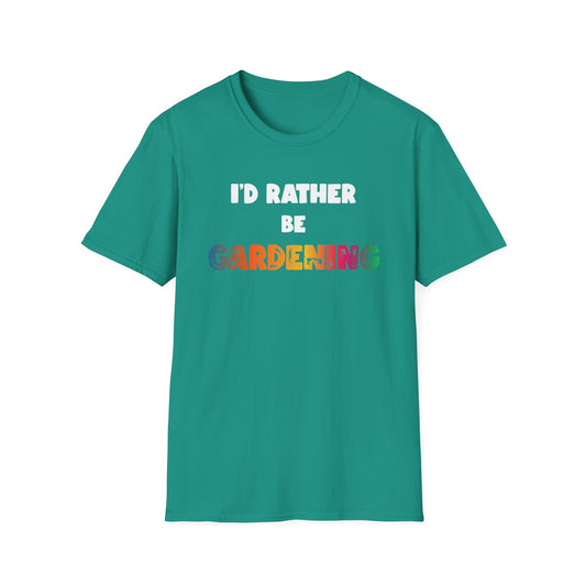 I'd Rather Be Gardening T-Shirt (Rainbow)