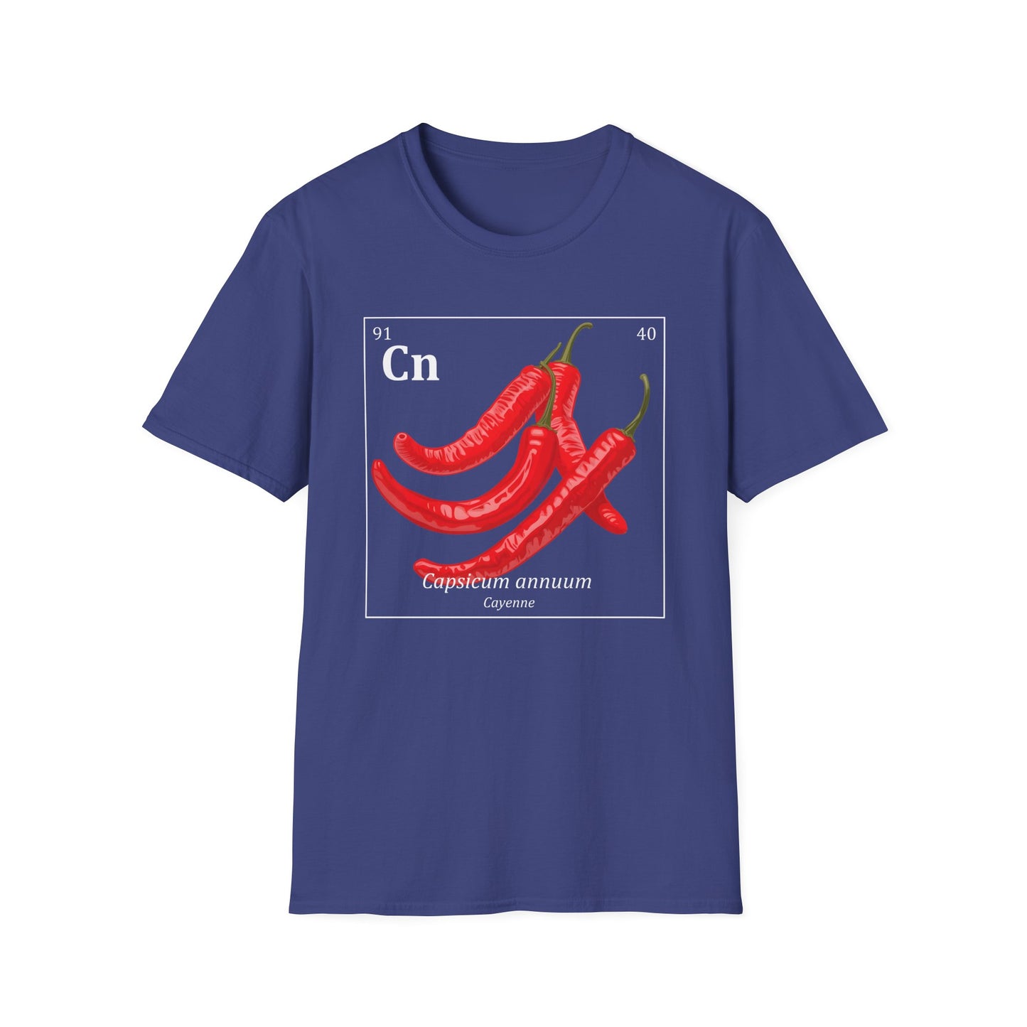 Periodic Table of Vegetables - Cayenne Peppers T-Shirt