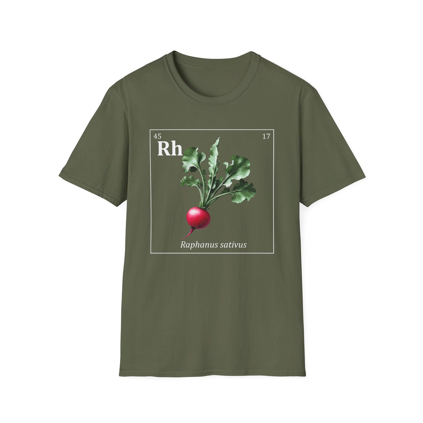 Periodic Table of Vegetables - Radish T-Shirt