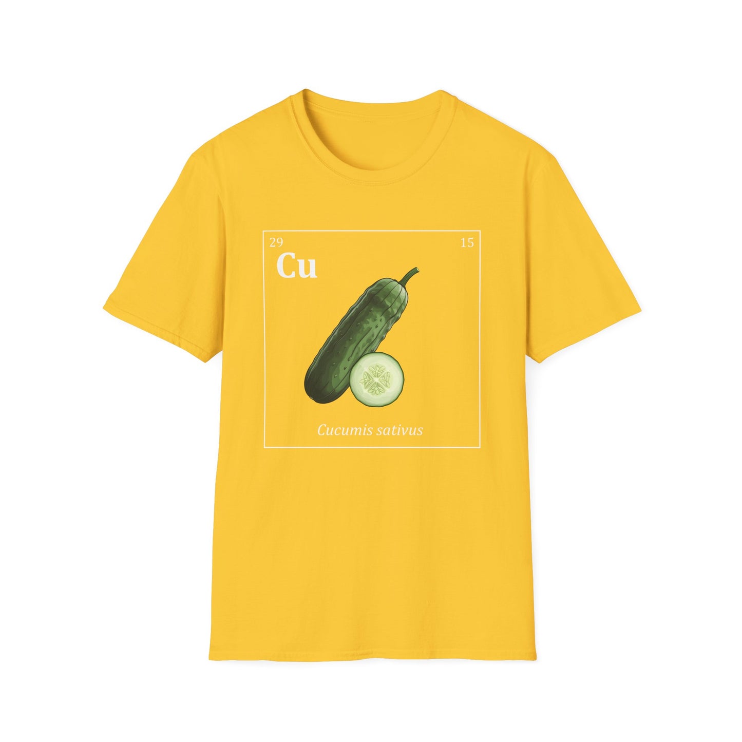Periodic Table of Vegetables - Cucumber T-Shirt