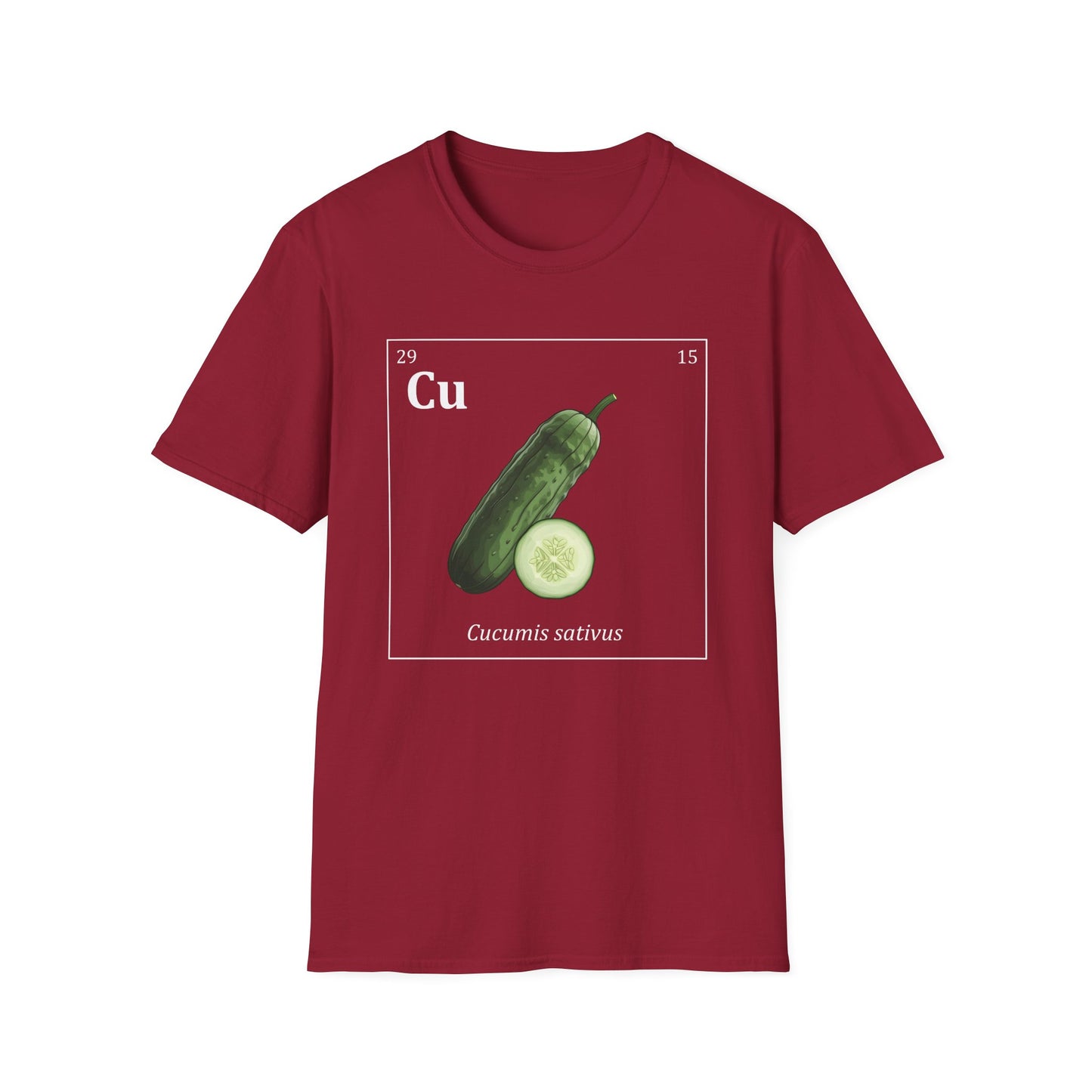 Periodic Table of Vegetables - Cucumber T-Shirt