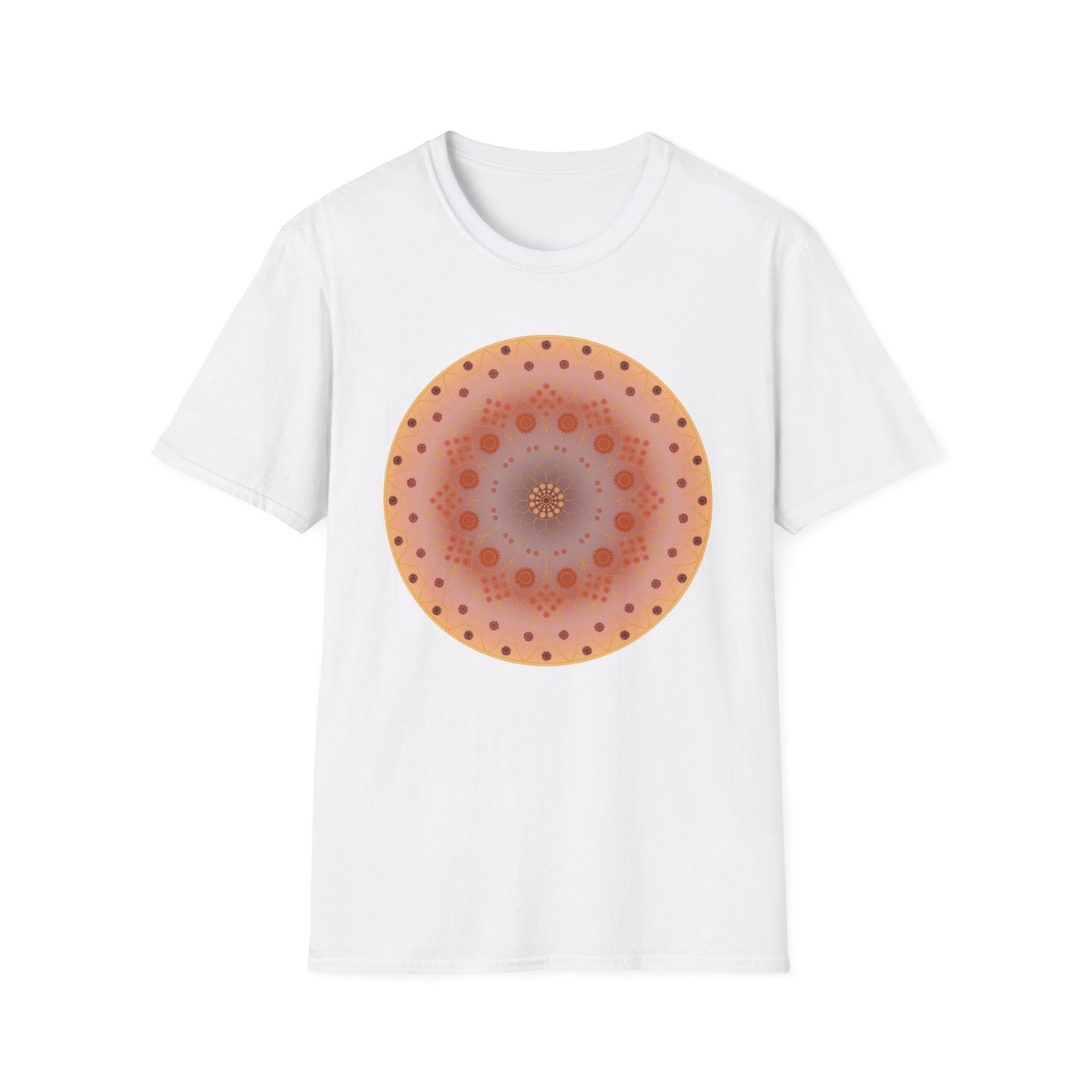 Sunflower Mandala T-Shirt - Orange