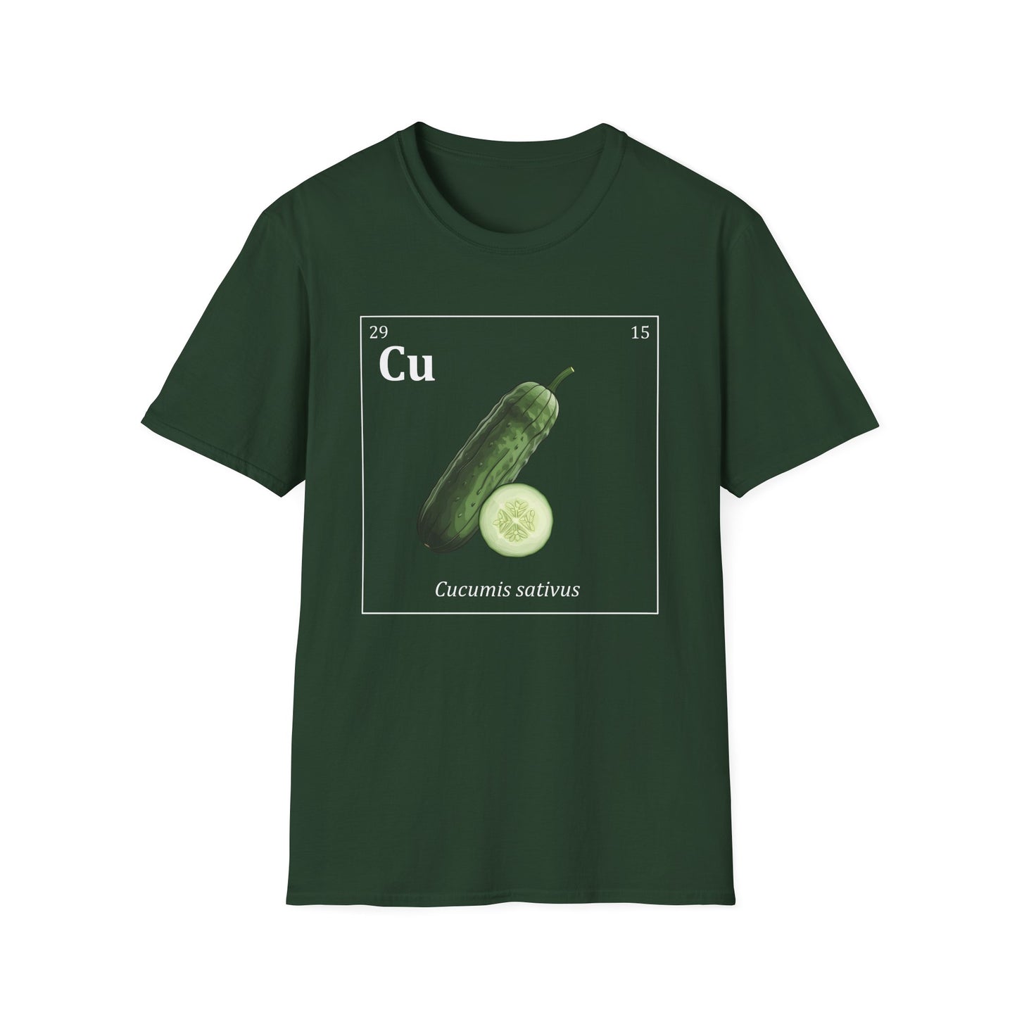 Periodic Table of Vegetables - Cucumber T-Shirt