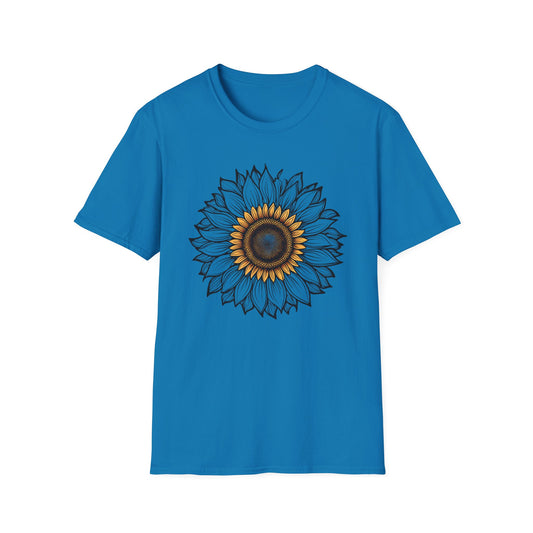 Sunflower Line Art T-Shirt
