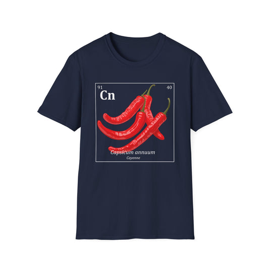 Periodic Table of Vegetables - Cayenne Peppers T-Shirt