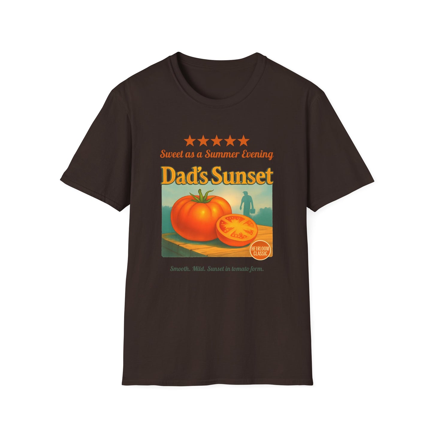 Dad's Sunset Tomato Review 2 T-Shirt