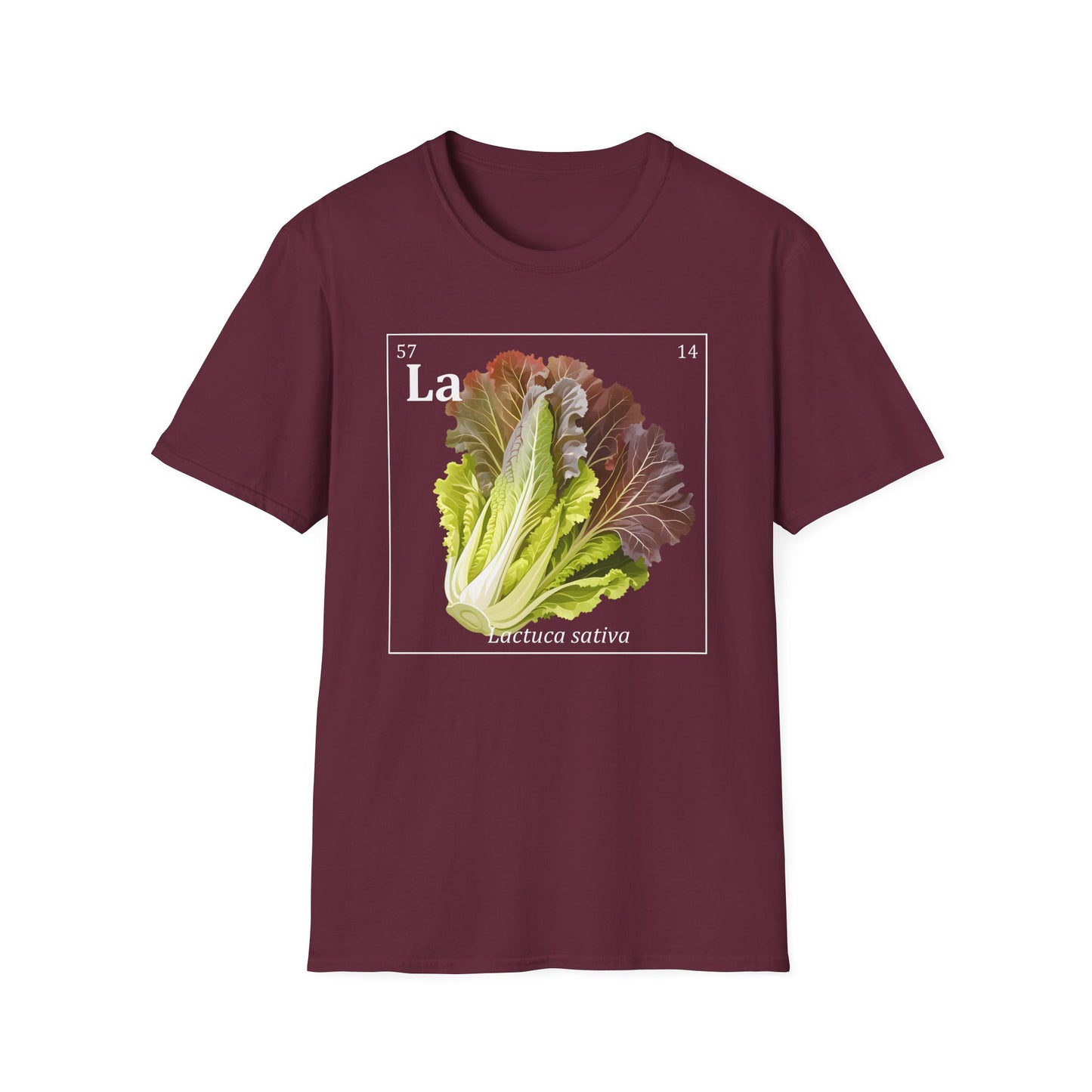 Periodic Table of Vegetables - Red Lettuce T-Shirt