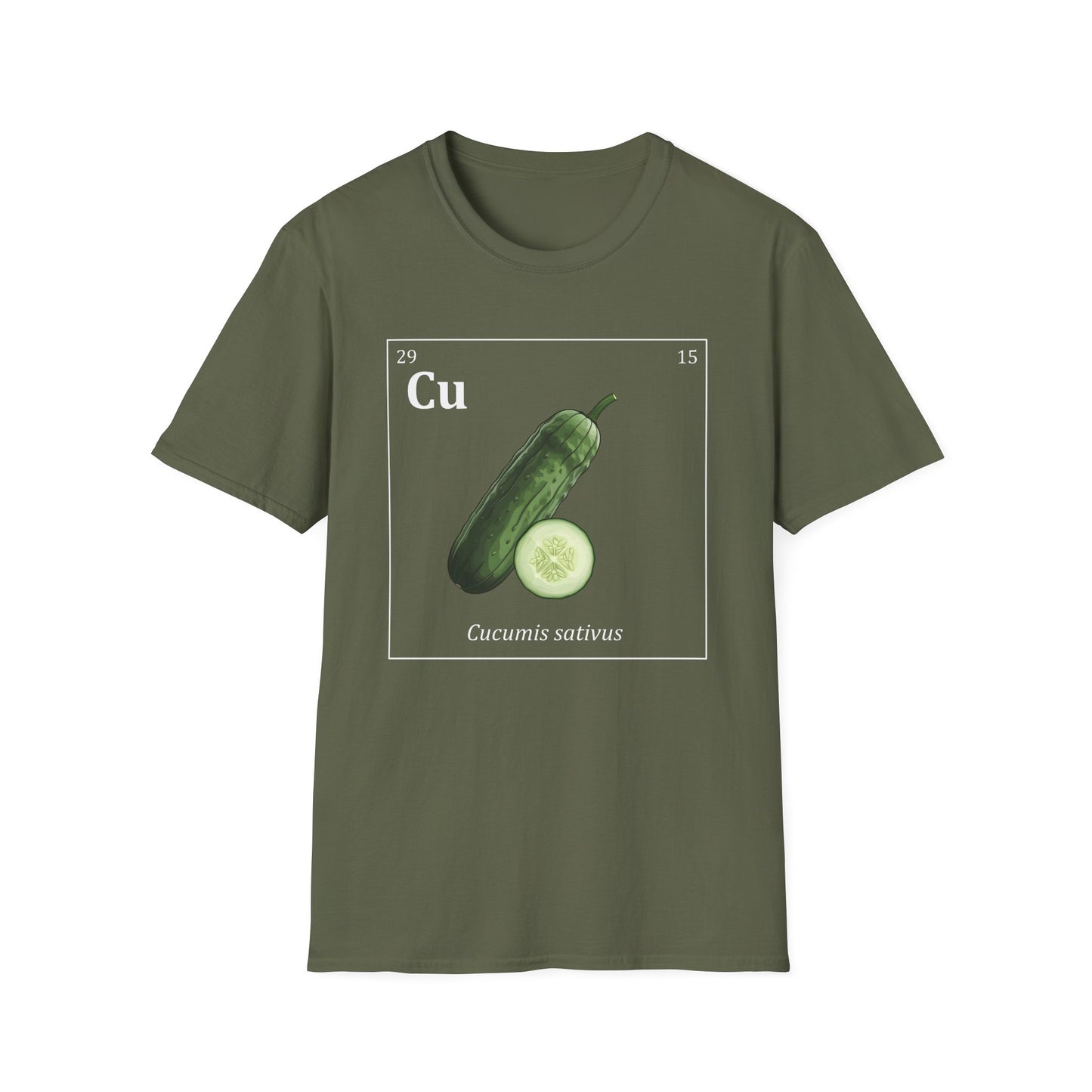 Periodic Table of Vegetables - Cucumber T-Shirt