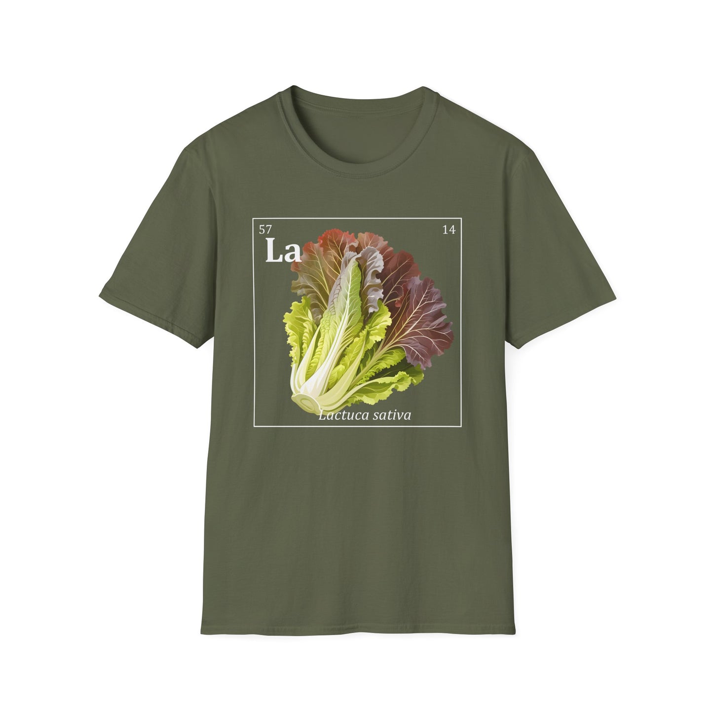 Periodic Table of Vegetables - Red Lettuce T-Shirt