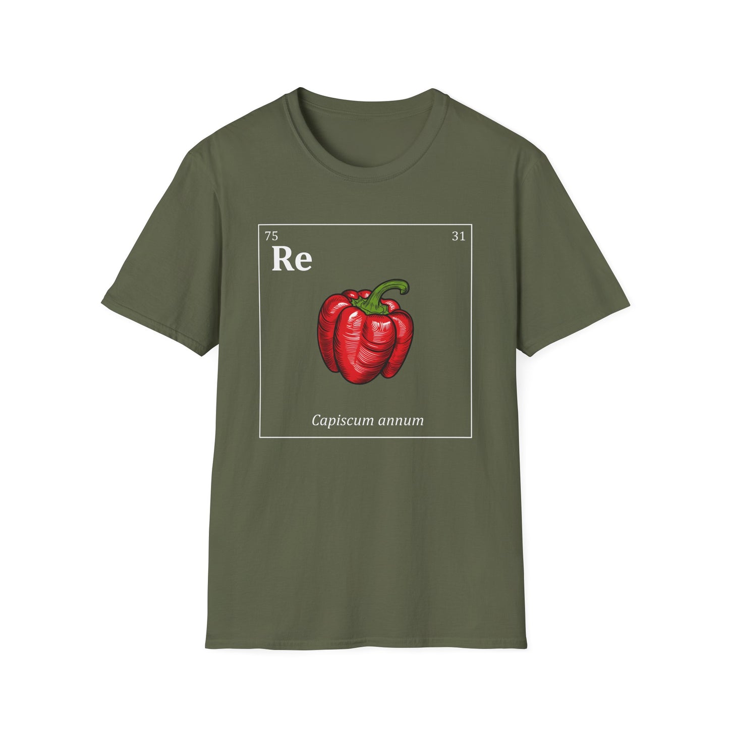 Periodic Table of Vegetables - Red Pepper T-Shirt
