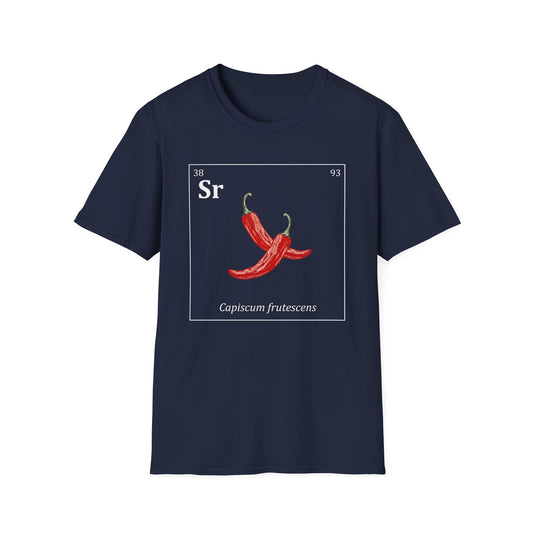 Periodic Table of Vegetables - Chili Peppers T-Shirt