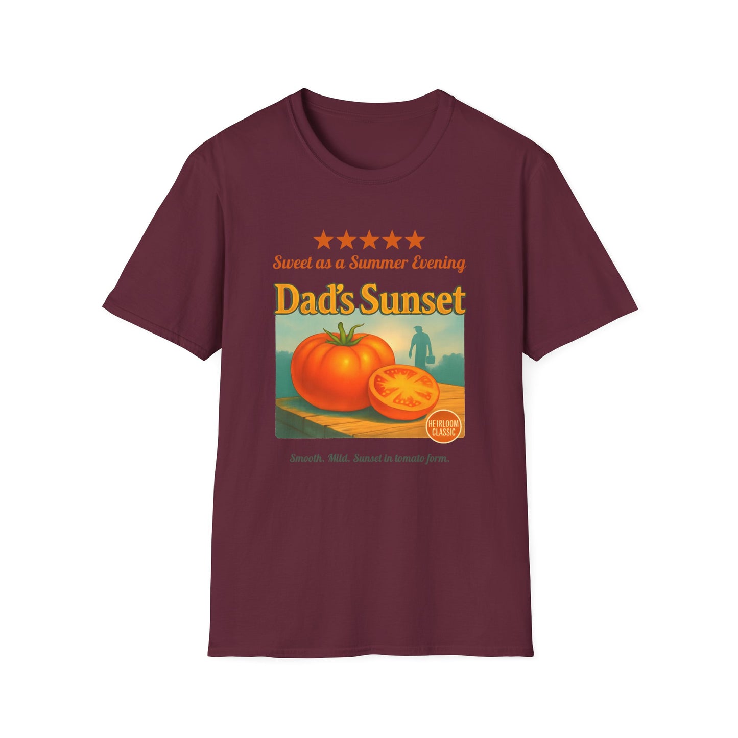 Dad's Sunset Tomato Review 2 T-Shirt