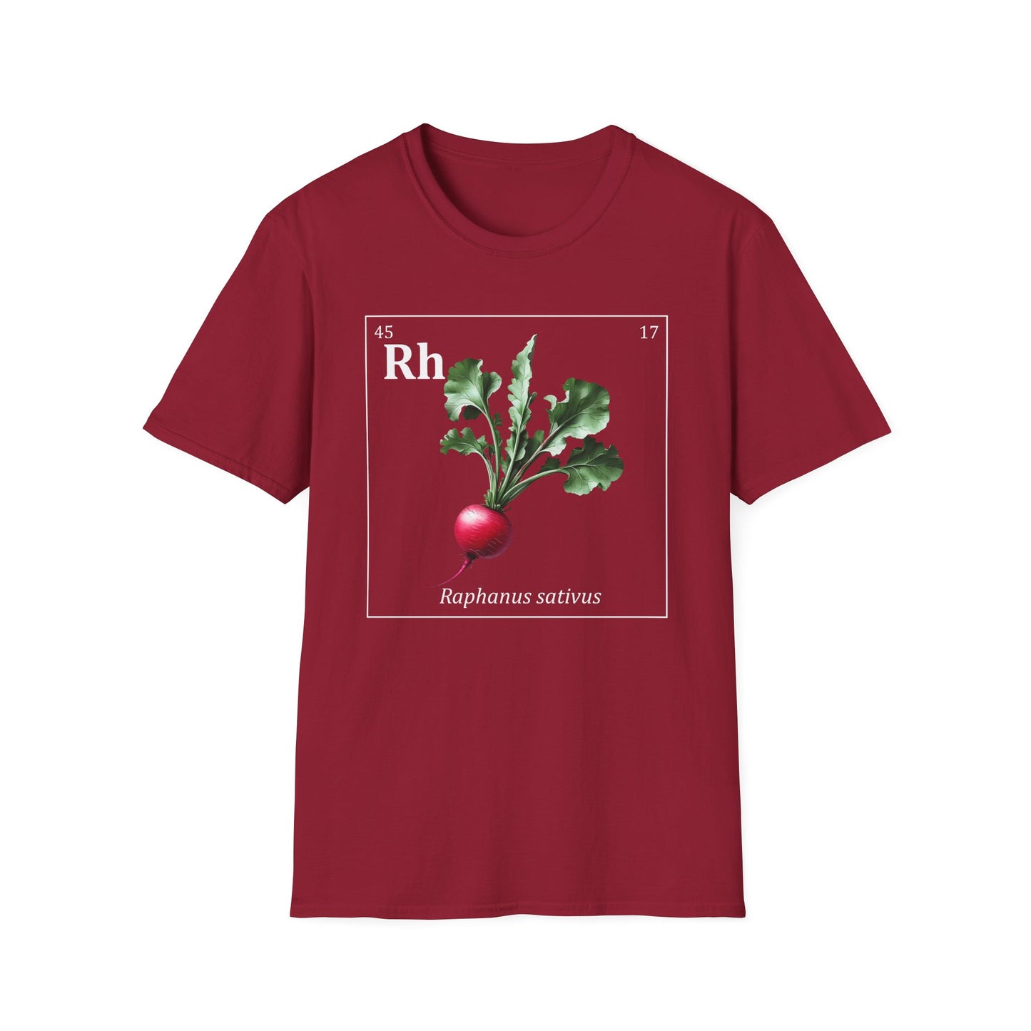 Periodic Table of Vegetables - Radish T-Shirt