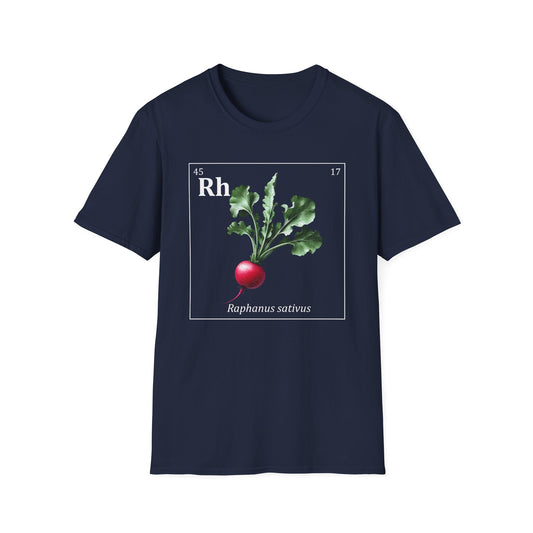 Periodic Table of Vegetables - Radish T-Shirt