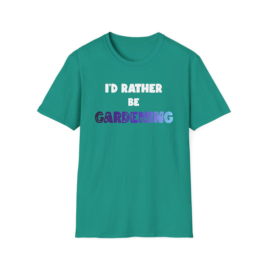 I'd Rather Be Gardening T-Shirt (Purple)