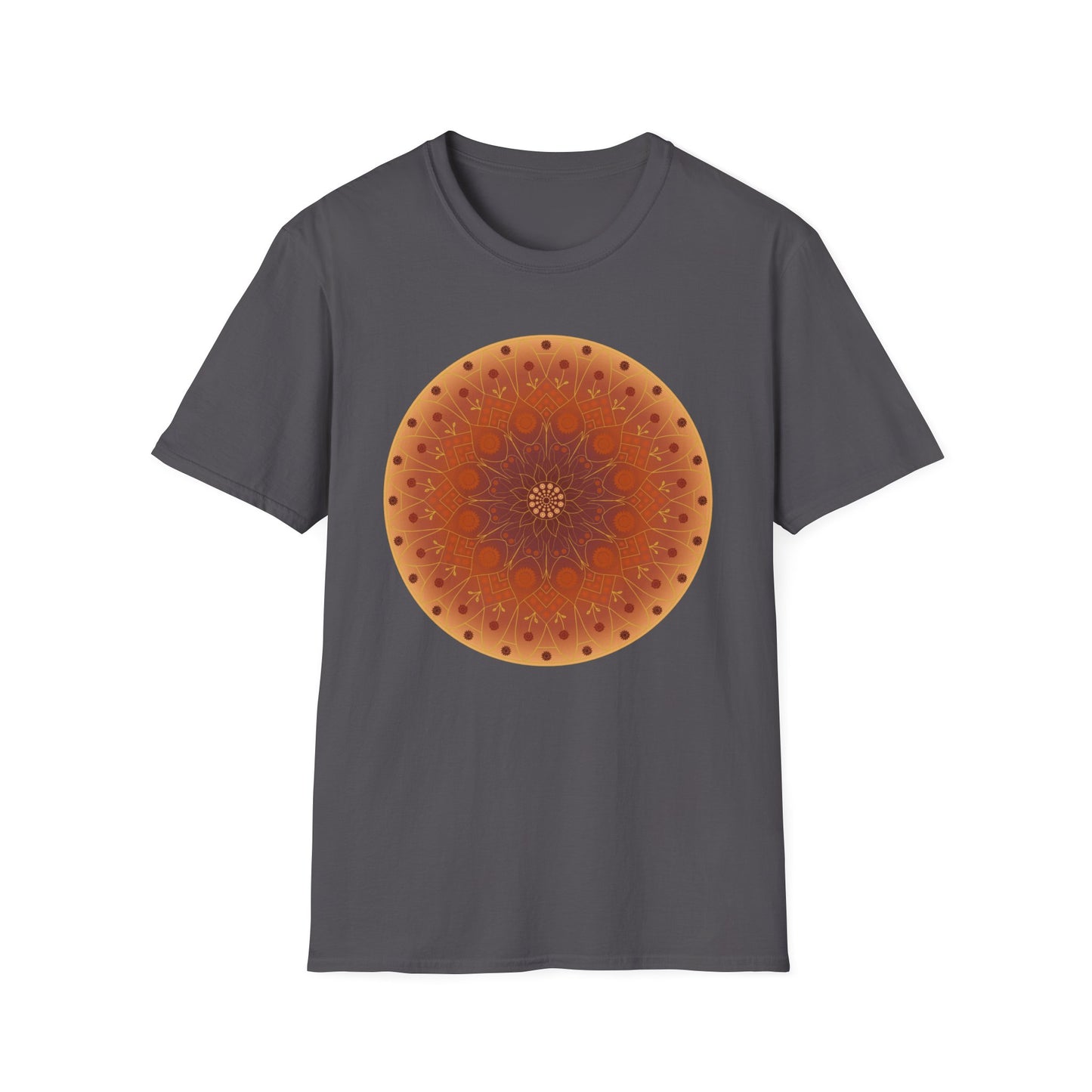 Sunflower Mandala T-Shirt - Orange