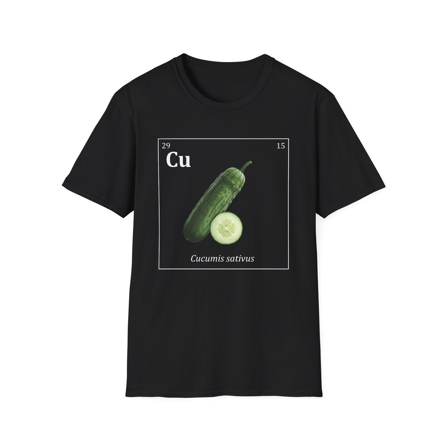 Periodic Table of Vegetables - Cucumber T-Shirt