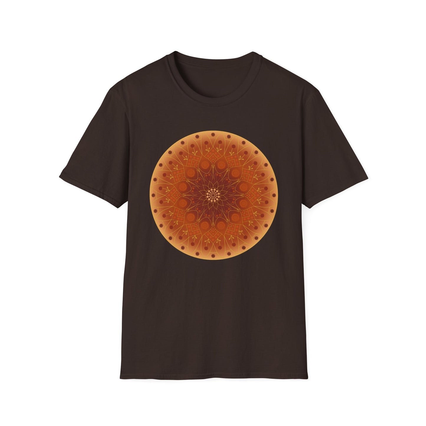 Sunflower Mandala T-Shirt - Orange