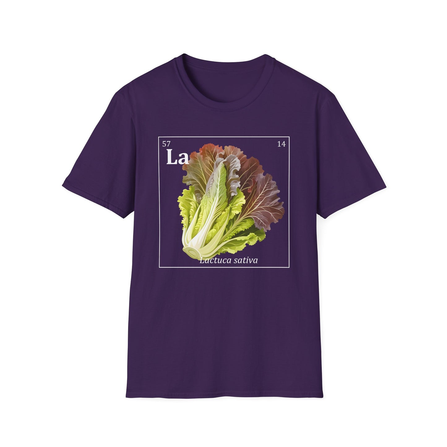 Periodic Table of Vegetables - Red Lettuce T-Shirt