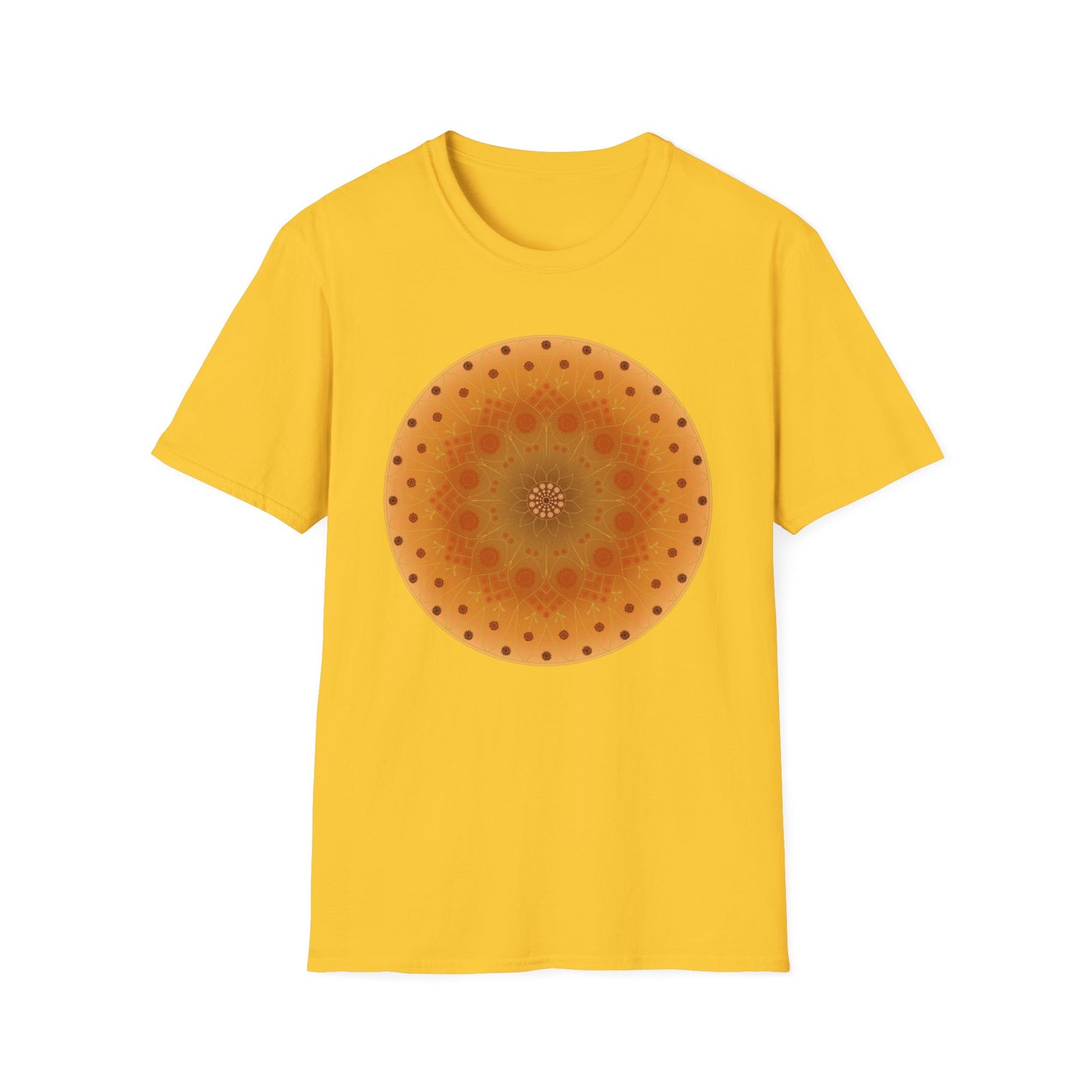 Sunflower Mandala T-Shirt - Orange
