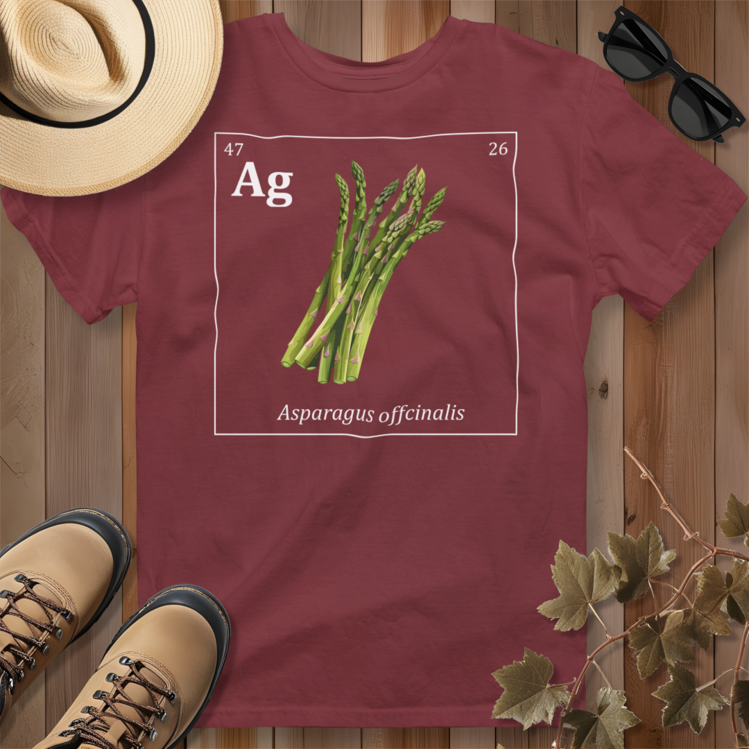 Periodic Table of Vegetables - Asparagus T-Shirt