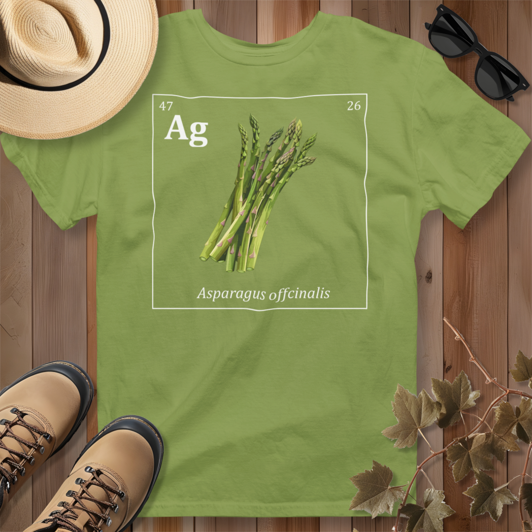 Periodic Table of Vegetables - Asparagus T-Shirt
