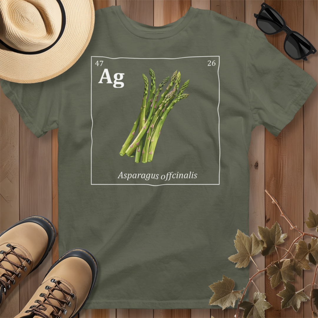 Periodic Table of Vegetables - Asparagus T-Shirt