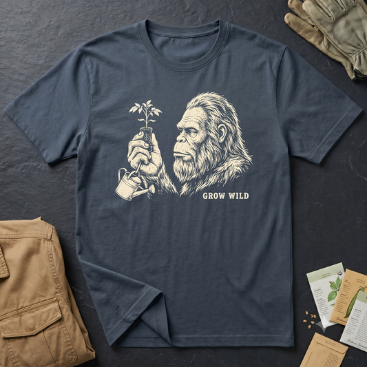 Bigfoot Growing Tomatoes T-Shirt