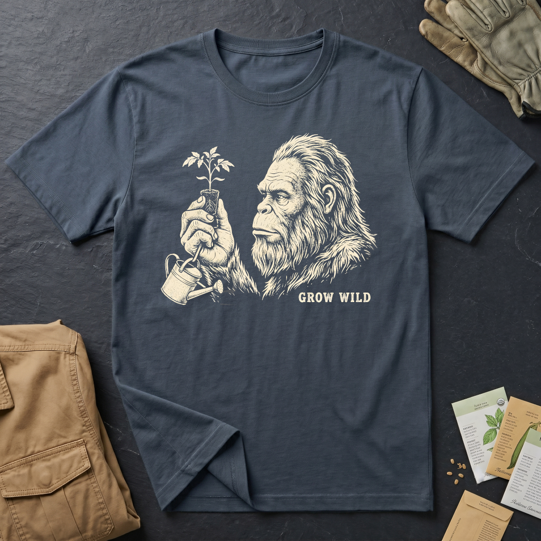 Bigfoot Growing Tomatoes T-Shirt