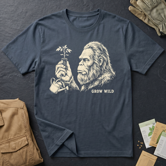 Bigfoot Growing Tomatoes T-Shirt