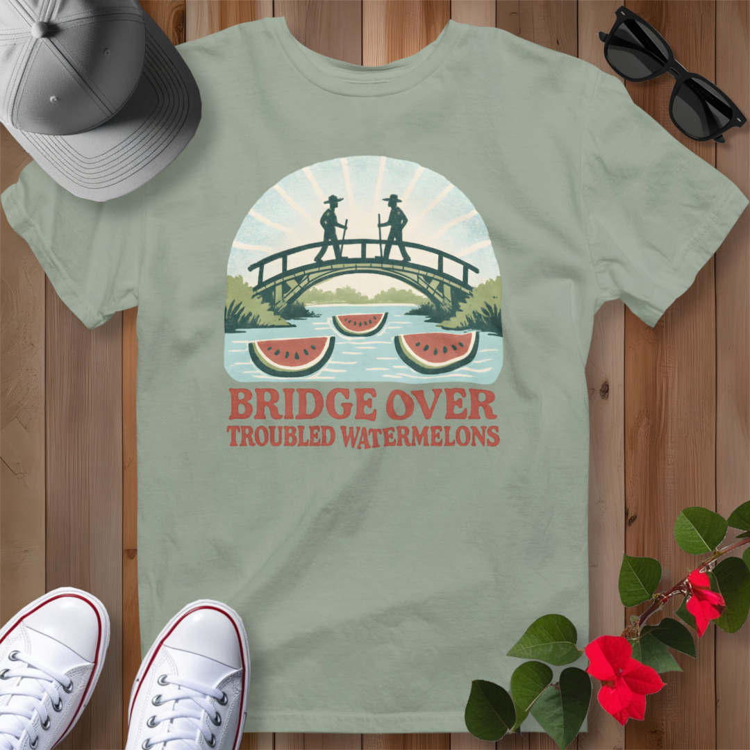 Bridge Over Troubled Watermelons T-Shirt