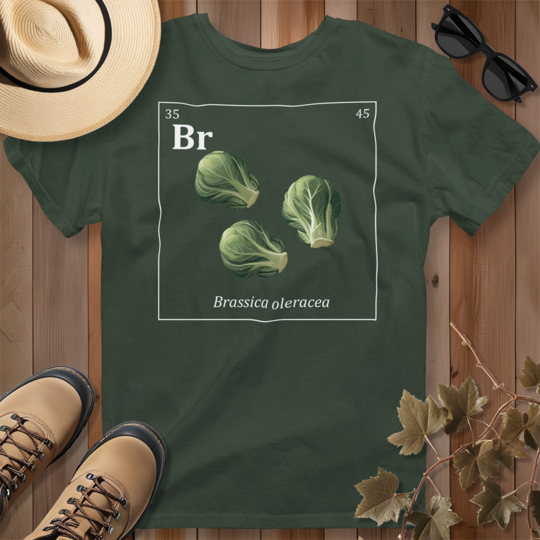 Periodic Table of Vegetables - Brussels Sprouts T-Shirt