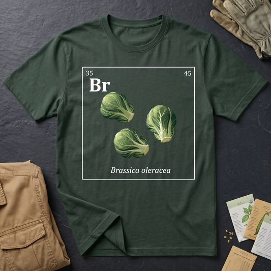 Periodic Table of Vegetables - Brussels Sprouts T-Shirt