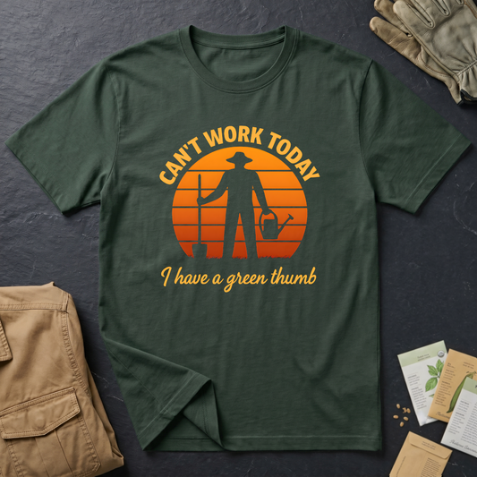 Can't Work Today I Have a Green Thumb T-Shirt