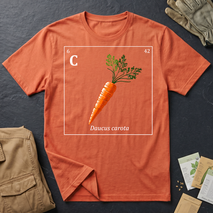 Periodic Table of Vegetables - Carrot T-Shirt
