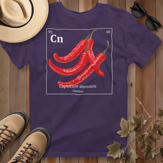 Periodic Table of Vegetables - Cayenne Peppers T-Shirt