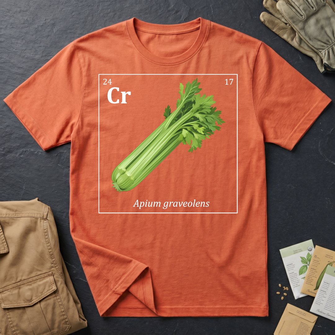 Periodic Table of Vegetables - Celery T-Shirt