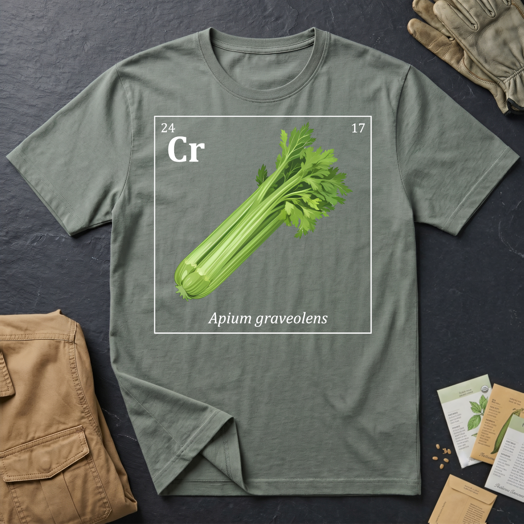 Periodic Table of Vegetables - Celery T-Shirt