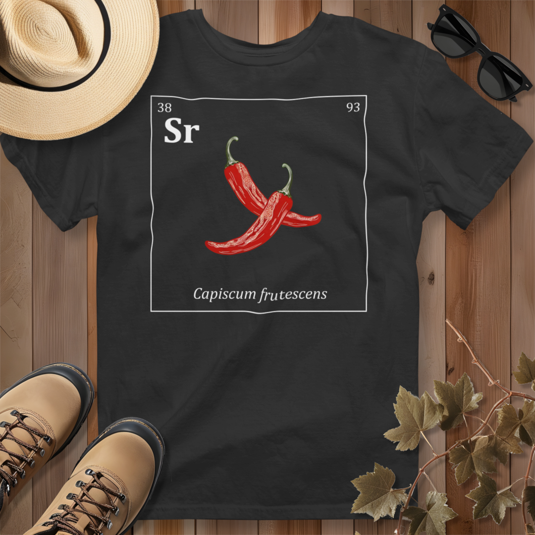 Periodic Table of Vegetables - Chili Peppers T-Shirt