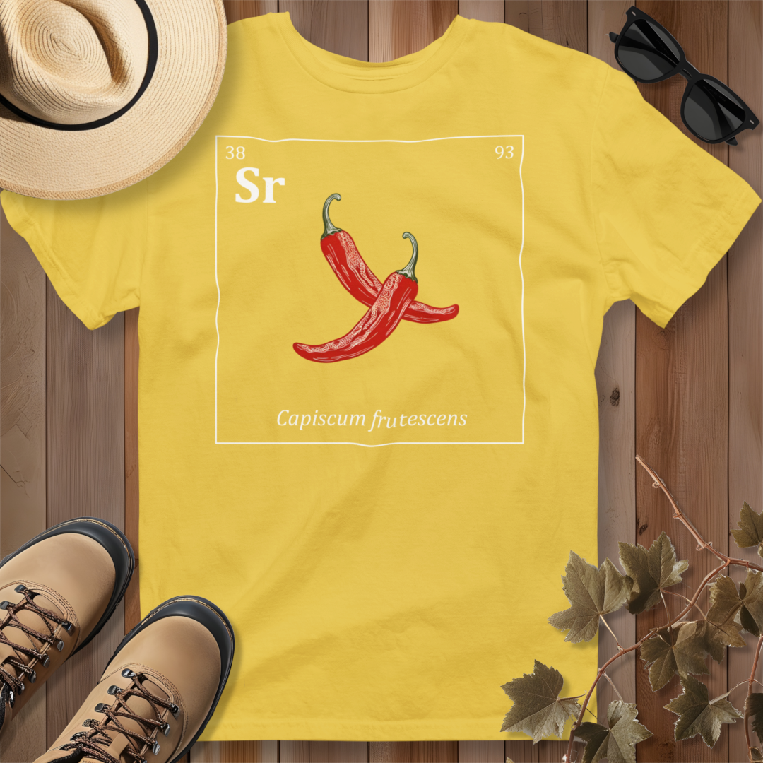 Periodic Table of Vegetables - Chili Peppers T-Shirt