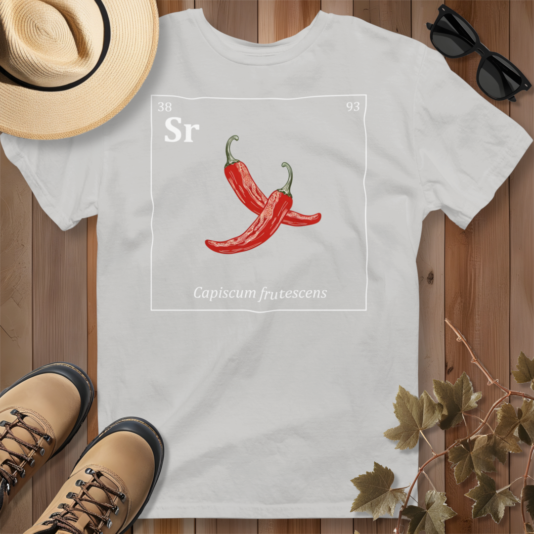 Periodic Table of Vegetables - Chili Peppers T-Shirt