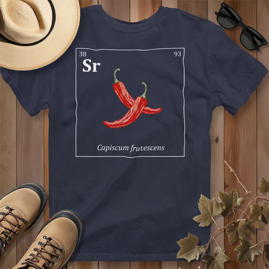 Periodic Table of Vegetables - Chili Peppers T-Shirt