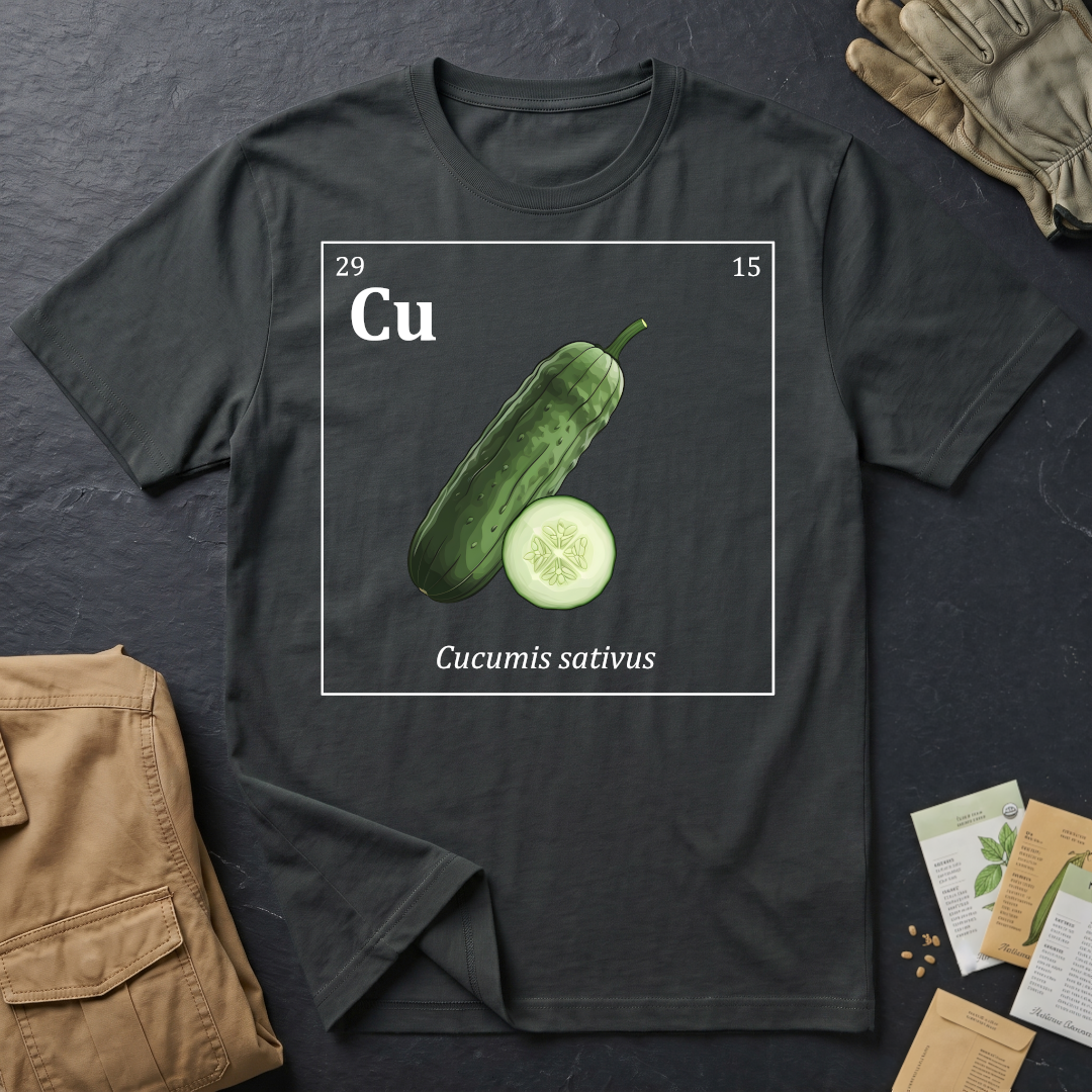 Periodic Table of Vegetables - Cucumber T-Shirt