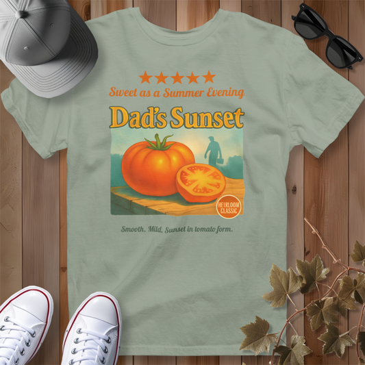 Dad's Sunset Tomato Review 2 T-Shirt