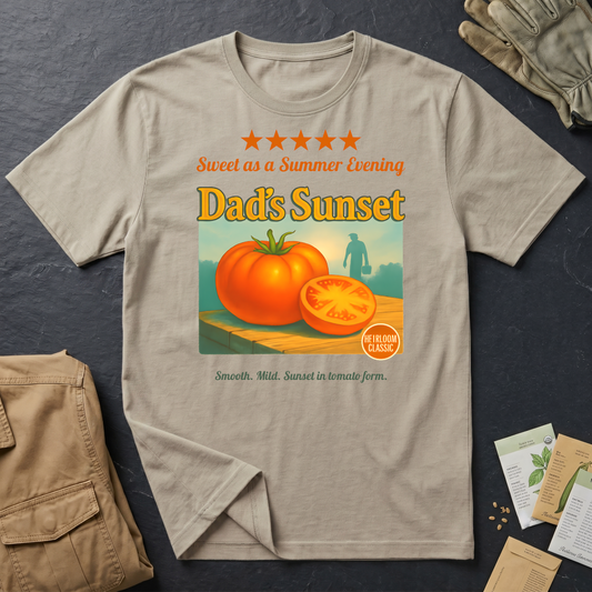 Dad's Sunset Tomato Review 2 T-Shirt