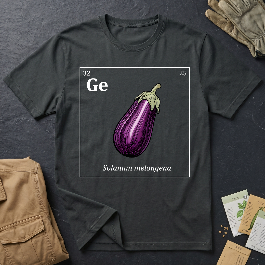 Periodic Table of Vegetables - Eggplant T-Shirt
