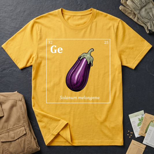 Periodic Table of Vegetables - Eggplant T-Shirt