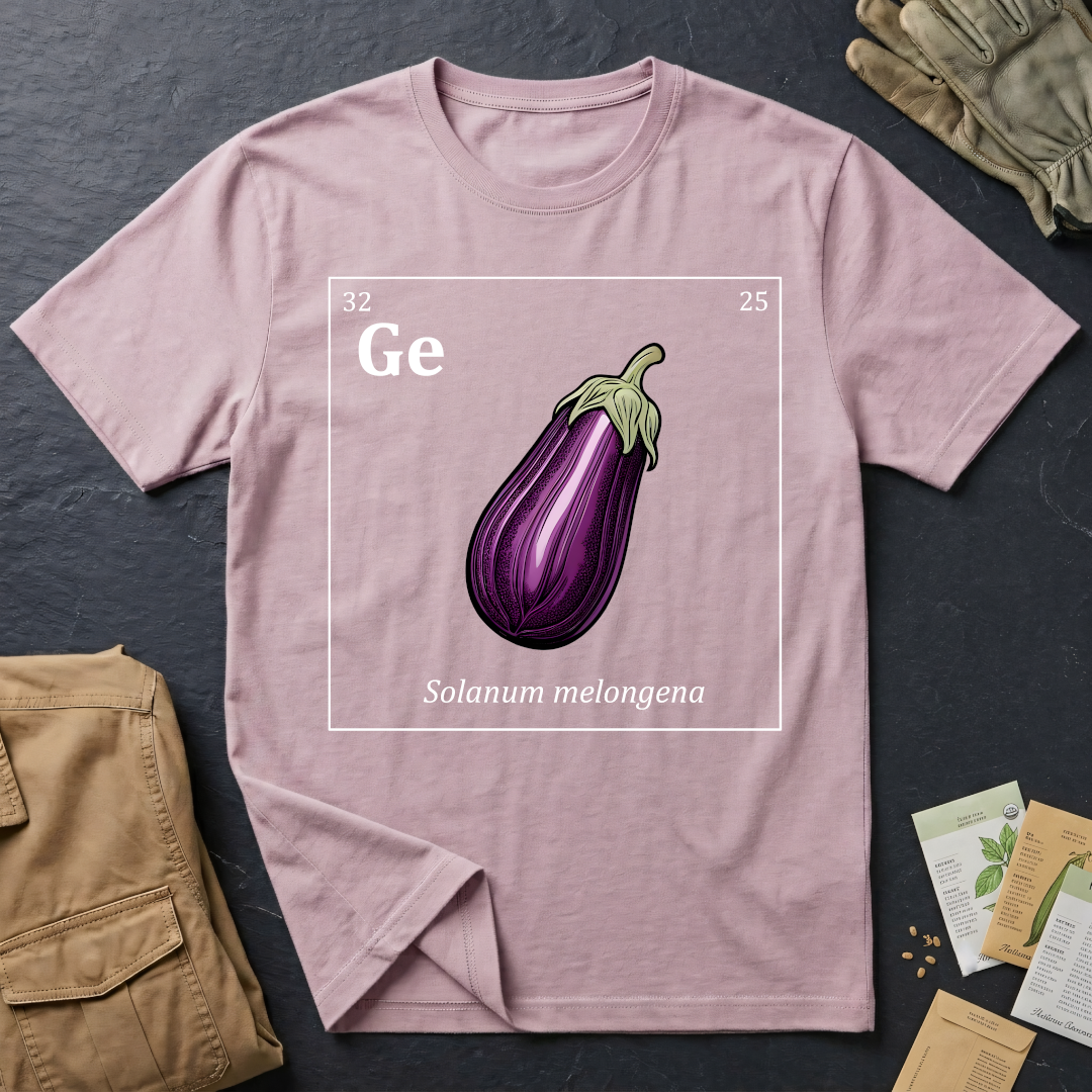 Periodic Table of Vegetables - Eggplant T-Shirt